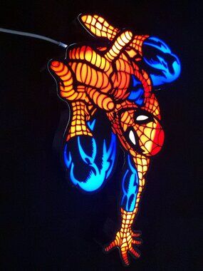 light box, spider-man